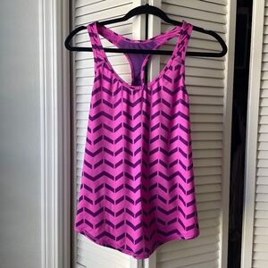 Lucy pink/purple racerback workout tank top, size M? (tag removed)